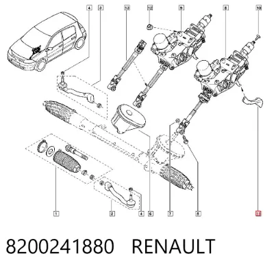 Columna de dirección RENAULT 8200241880
