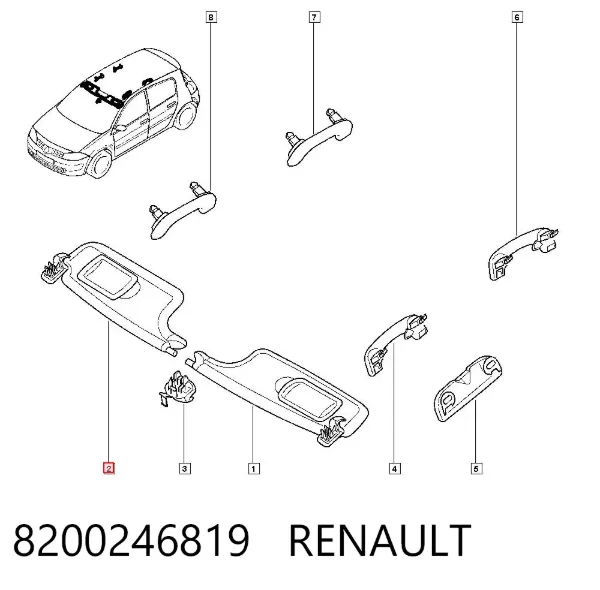 Parasol 8200246819 Renault (RVI)