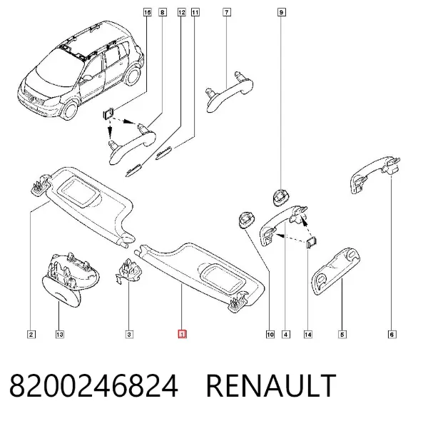 Parasol 8200246824 Renault (RVI)