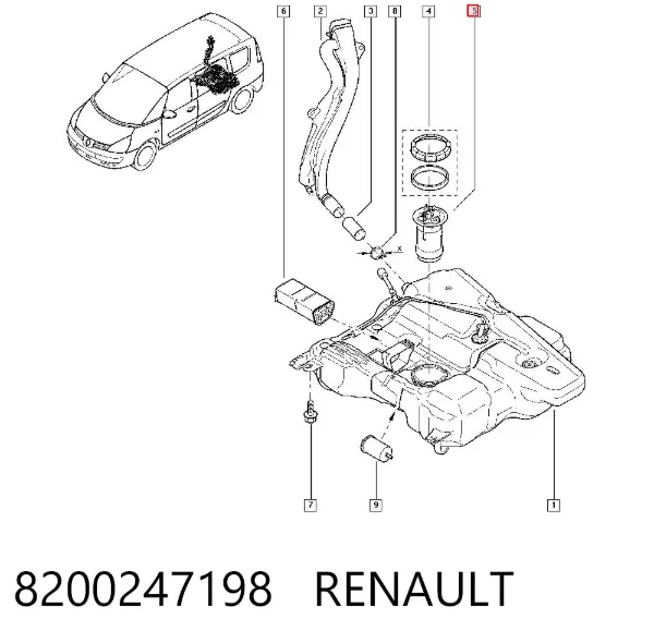 Aforador 8200247198 Renault (RVI)