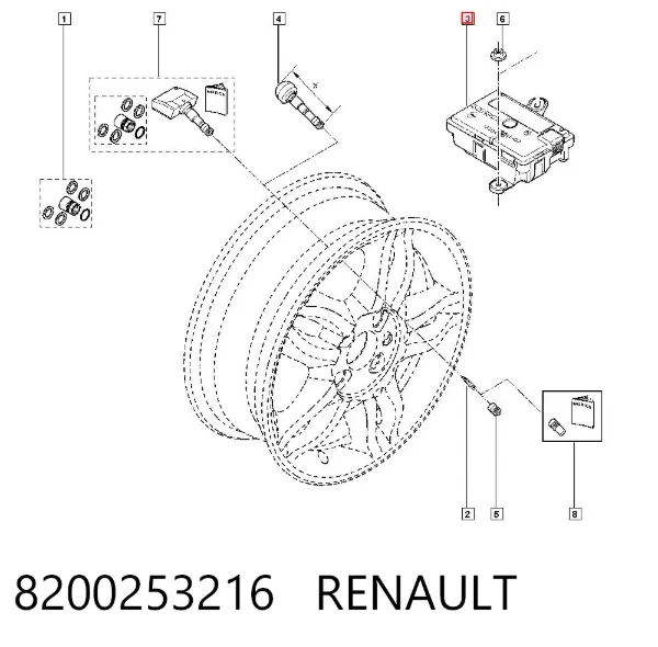  8200253216 Renault (RVI)