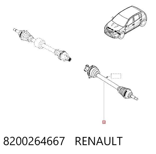 Junta homocinetica 8200264667 Renault (RVI)
