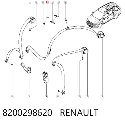 Estuche para gafas RENAULT 8200298620