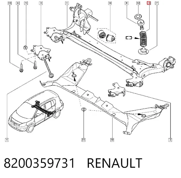 Muelle 8200359731 Renault (RVI)