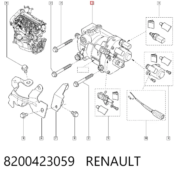 Bomba inyectora 8200423059 Renault (RVI)