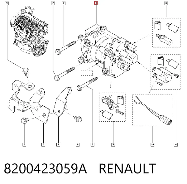 Bomba inyectora 8200423059A Renault (RVI)