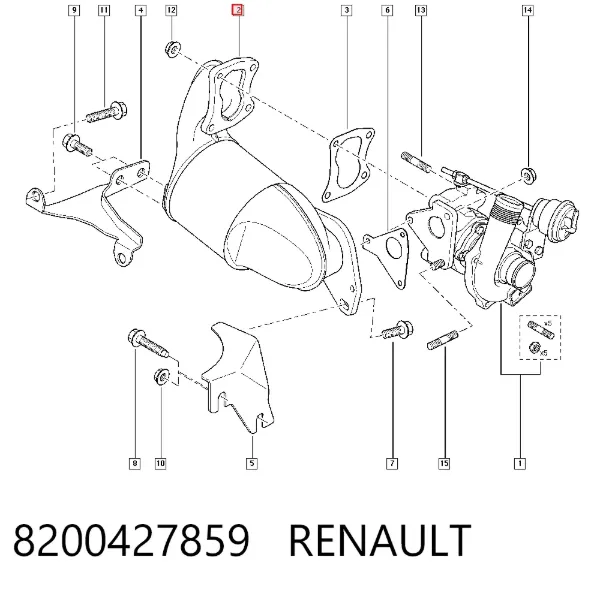 Catalizador 8200427859 Renault (RVI)