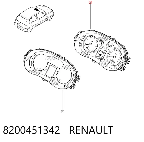 Cuadro instrumentos P8200451342 Renault (RVI)