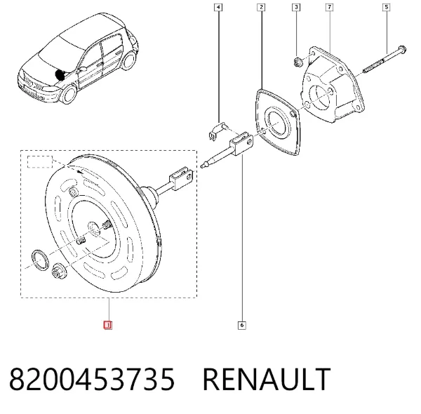 Servofreno 8200453735 Renault (RVI)