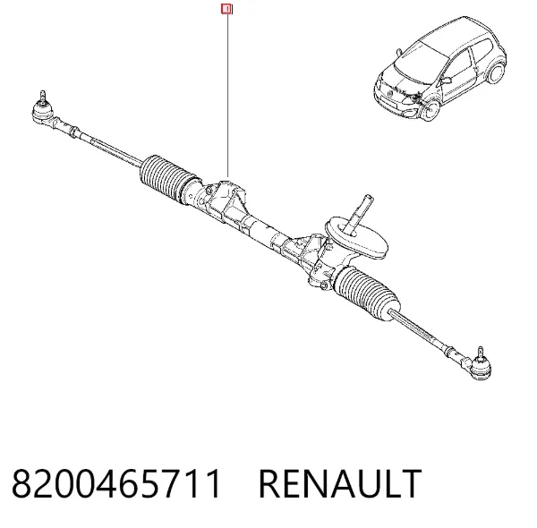 Cremallera de dirección 8200465711 Renault (RVI)