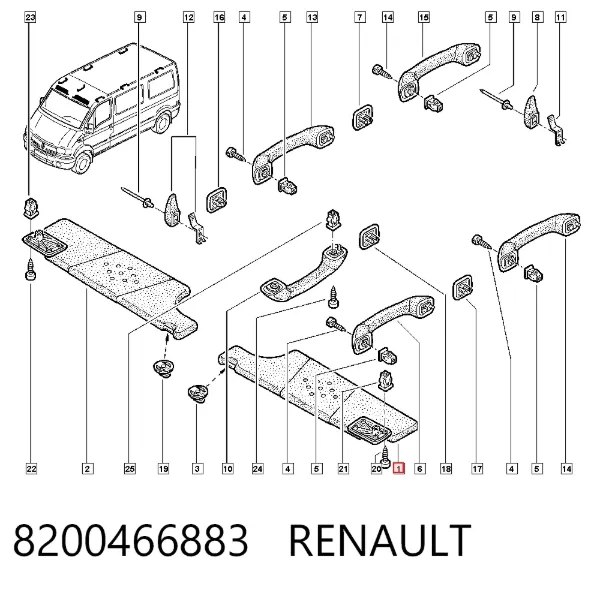 Parasol 8200466883 Renault (RVI)