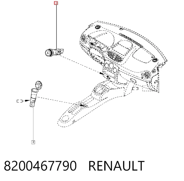 Mechero de coche 8200467790 Renault (RVI)