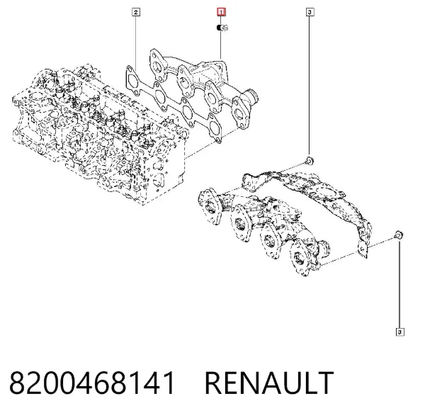 Colector de admisión 8200468141 Renault (RVI)