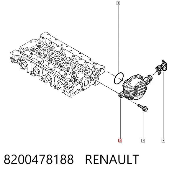 Bomba de vacío 8200478188 Renault (RVI)