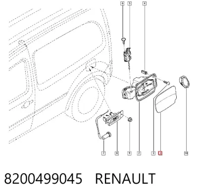 Tapa del depósito de combustible RENAULT 8200499045