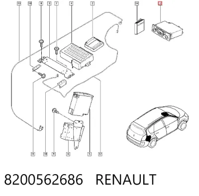 Radio AM/FM RENAULT 8200562686