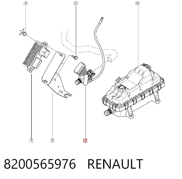 Calentador eléctrico de líquido refrigerante 8200565976 Renault (RVI)
