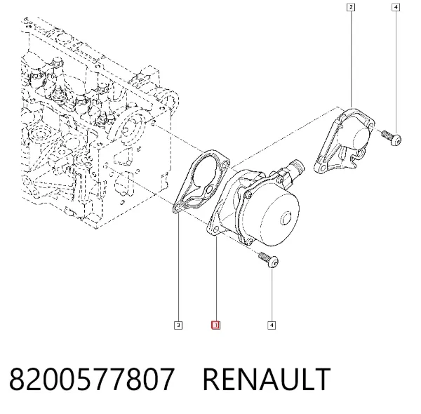Bomba de vacío 8200577807 Renault (RVI)