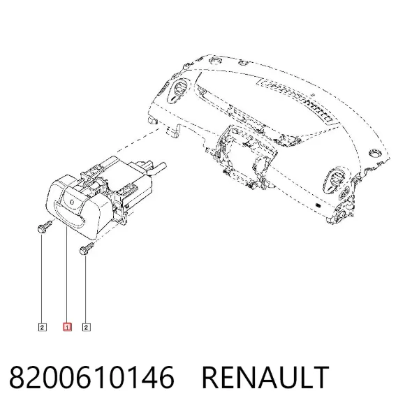 Palanca de liberación del freno de mano 8200610146 Renault (RVI)