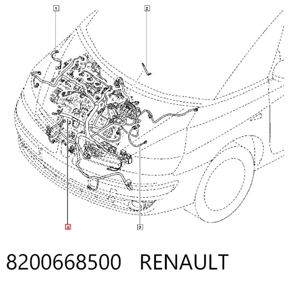 Sensor de cigüeñal 8200668500 Renault (RVI)