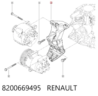 Soporte del alternador RENAULT 8200669495