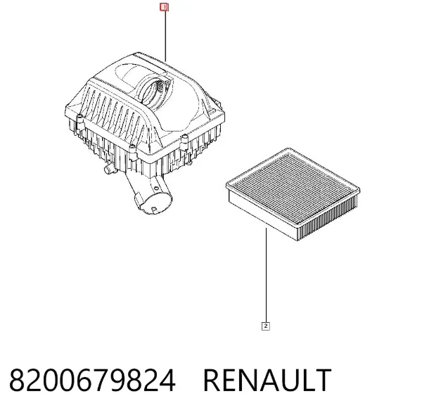 Caja del filtro de aire Renault Master II