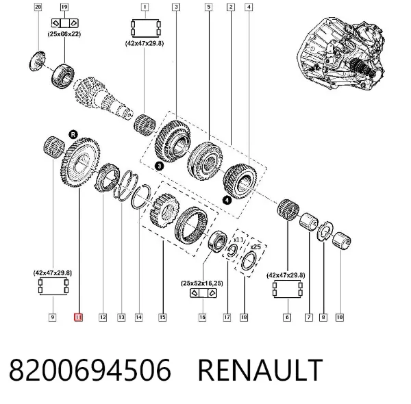  8200694506 Renault (RVI)