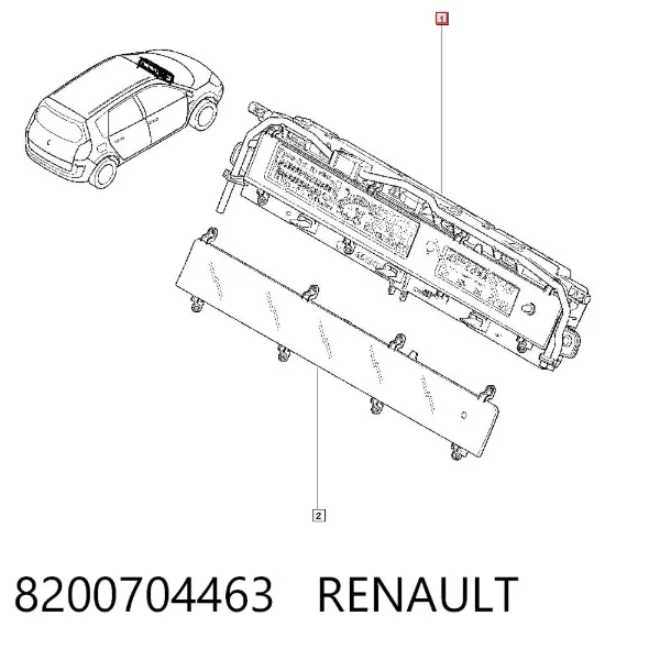 Cuadro instrumentos 8200704463 Renault (RVI)