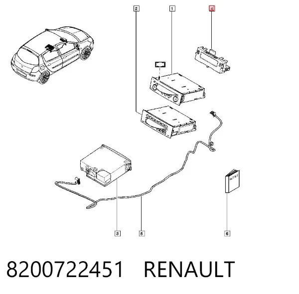 Pantalla 8200722451 Renault (RVI)