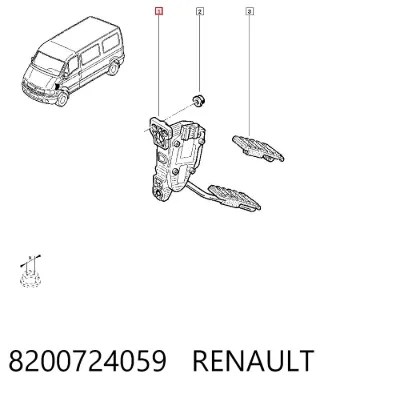 Pedal del acelerador RENAULT 8200724059