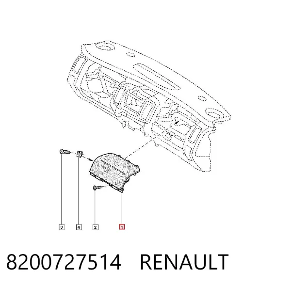 Airbag lateral 8200727514 Renault (RVI)
