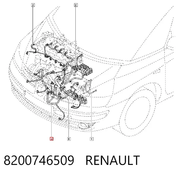 Sensor de cigüeñal 8200746509 Renault (RVI)