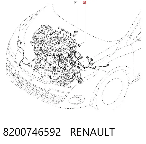 Sensor de cigüeñal 8200746592 Renault (RVI)