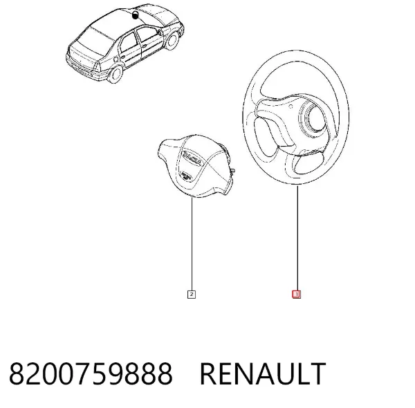 Volante 8200759888 Renault (RVI)