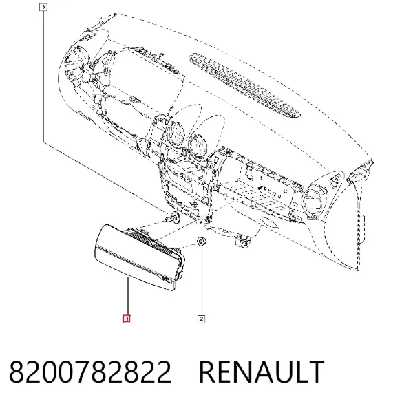 Airbag lateral 8200782822 Renault (RVI)