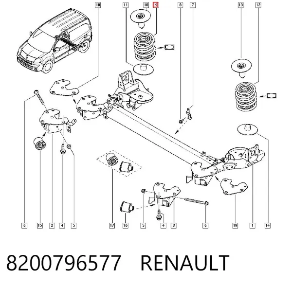 Muelle 8200796577 Renault (RVI)