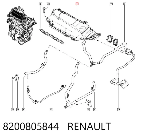 Tapa motor Renault Master III