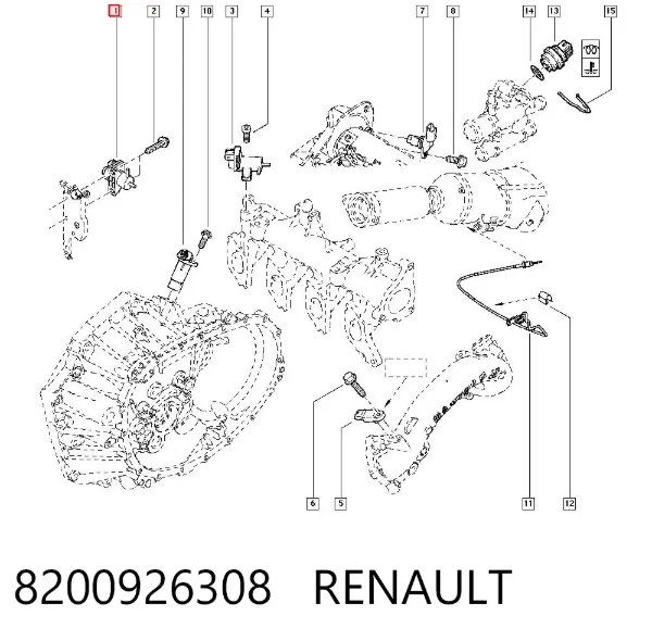 Válvula solenoide de control de presión de sobrealimentación 8200926308 Renault (RVI)