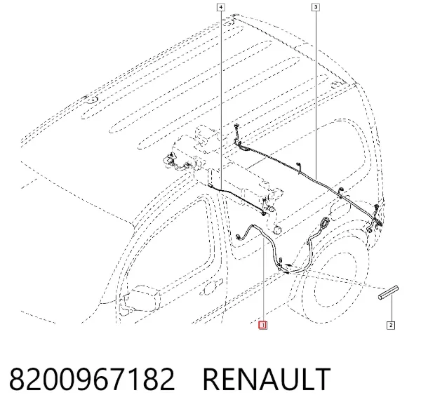 Conector de la bomba de combustible 8200967182 Renault (RVI)