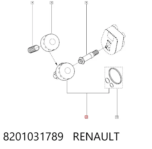 Filtro de aceite 8201031789 Renault (RVI)
