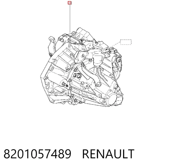 Caja de cambios 8201057489 Renault (RVI)