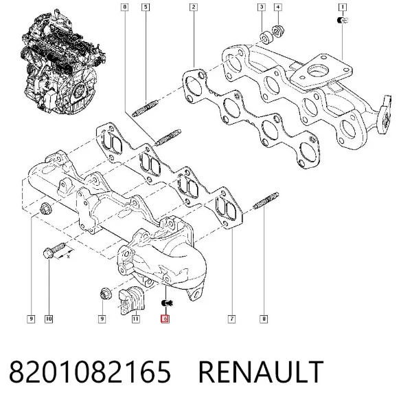 Colector de admisión Renault Laguna II
