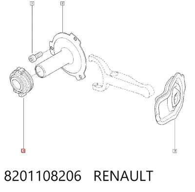 Cojinete de embrague RENAULT 8201108206