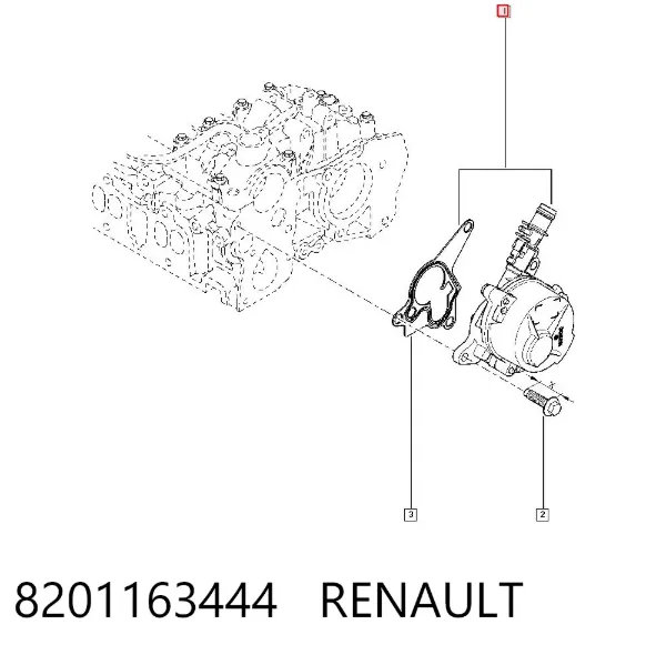 Bomba de vacío 8201163444 Renault (RVI)
