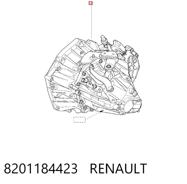 Caja de cambios 8201184423 Renault (RVI)