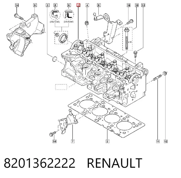 Culata 8201362222 Renault (RVI)