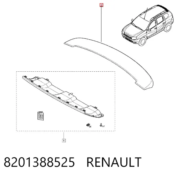 Alerón 8201388525 Renault (RVI)