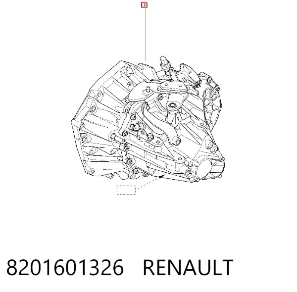 Caja de cambios 8201601326 Renault (RVI)