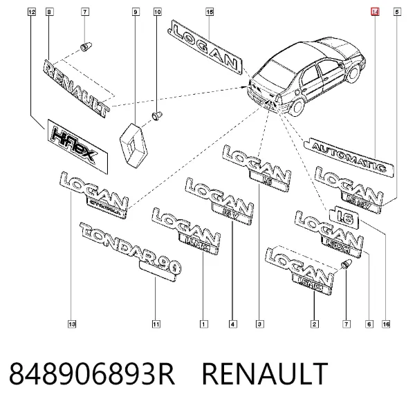  848906893R Renault (RVI)