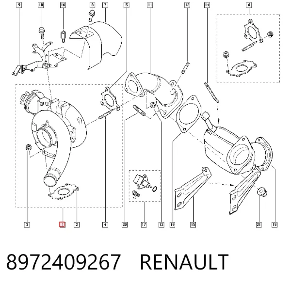 Turbocompresor 8972409267 Renault (RVI)